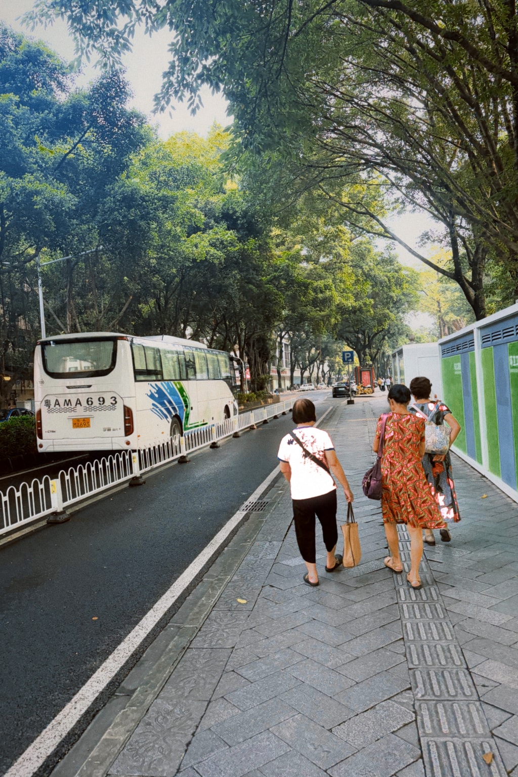 Guangzhou street in morning light