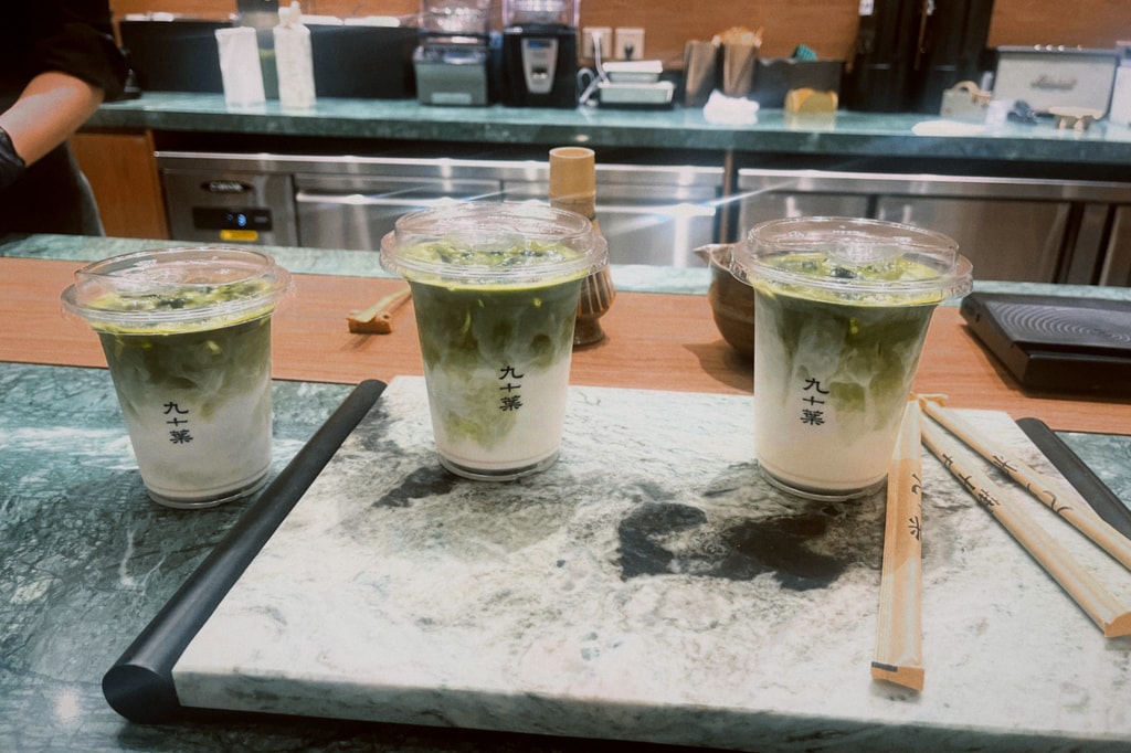 Jiushiye matcha latte